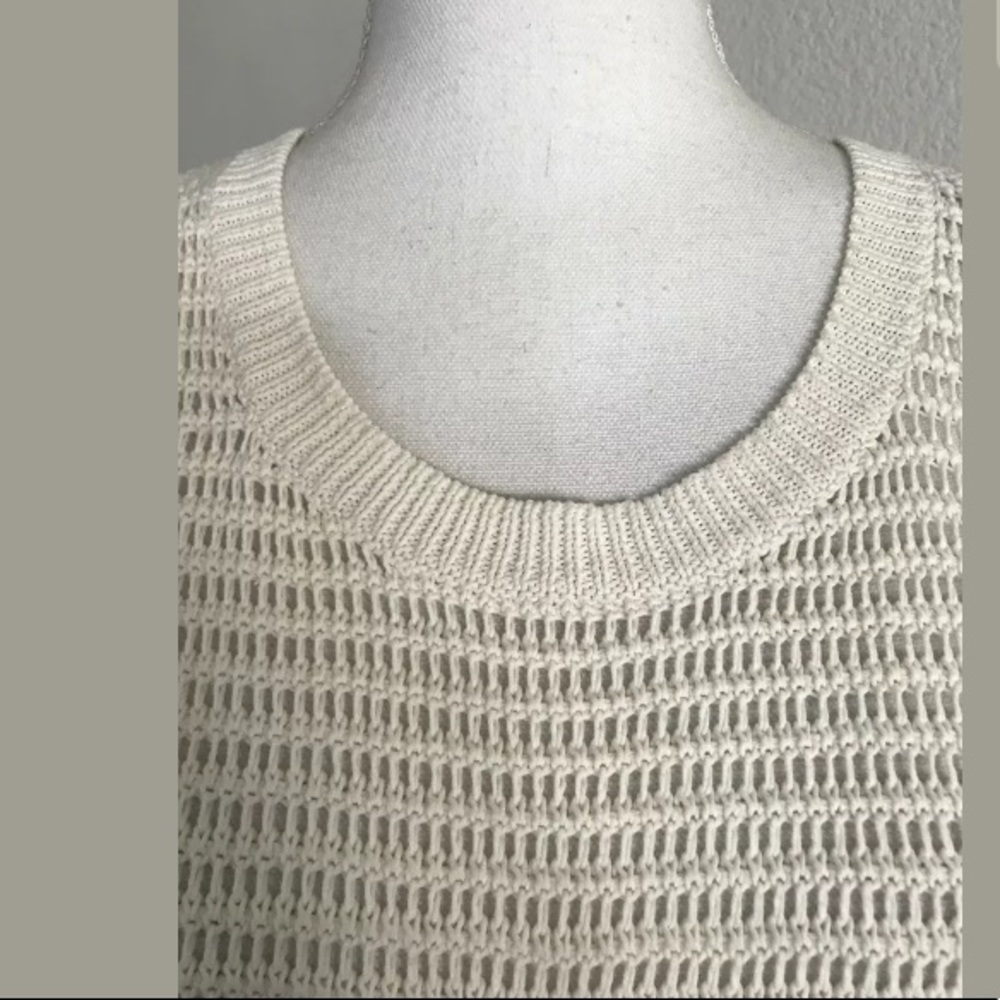 Madewell Open Knit Hi-Lo Crochet Sweatshirt Size S - Picture 5 of 7